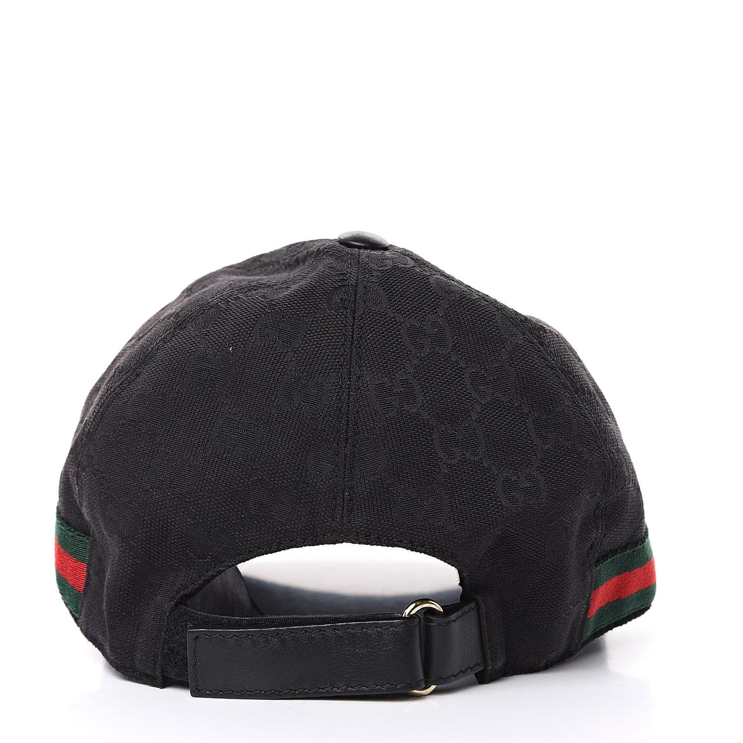 Monogram Web Baseball Hat M Black