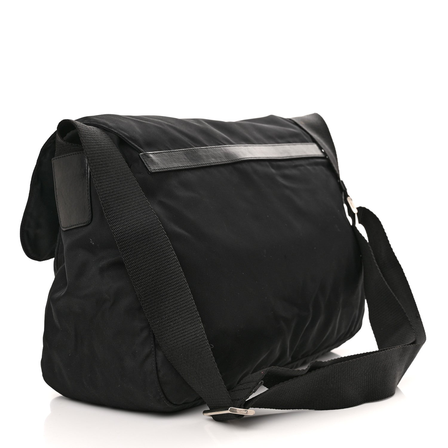 Prada Tessuto Nylon Messenger Bag Black 3 of 15
