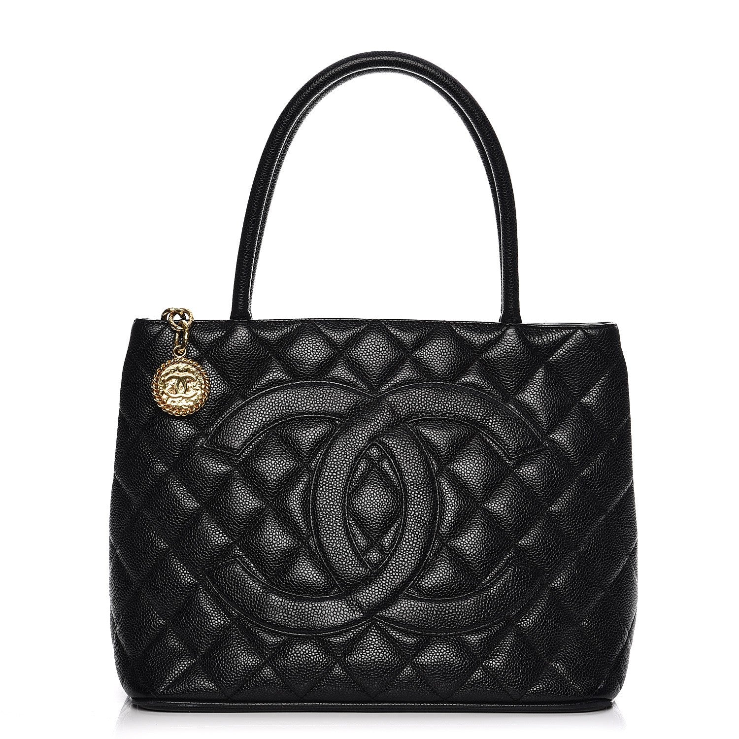 Chanel Caviar Quilted Medallion Tote Black 1 of 16