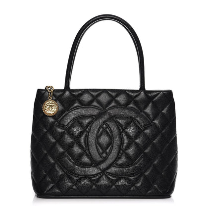 Chanel Caviar Quilted Medallion Tote Black 1 of 16