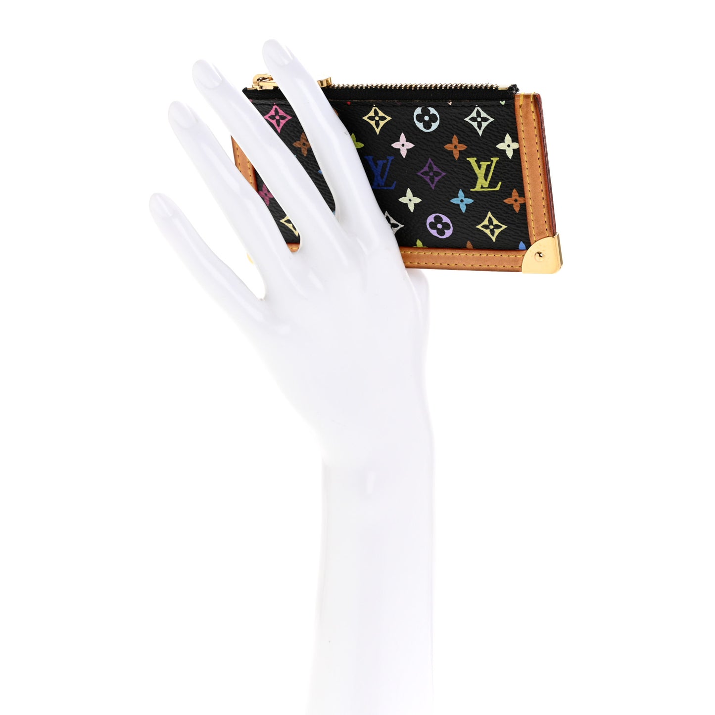 Monogram Multicolor Key Pouch Black
