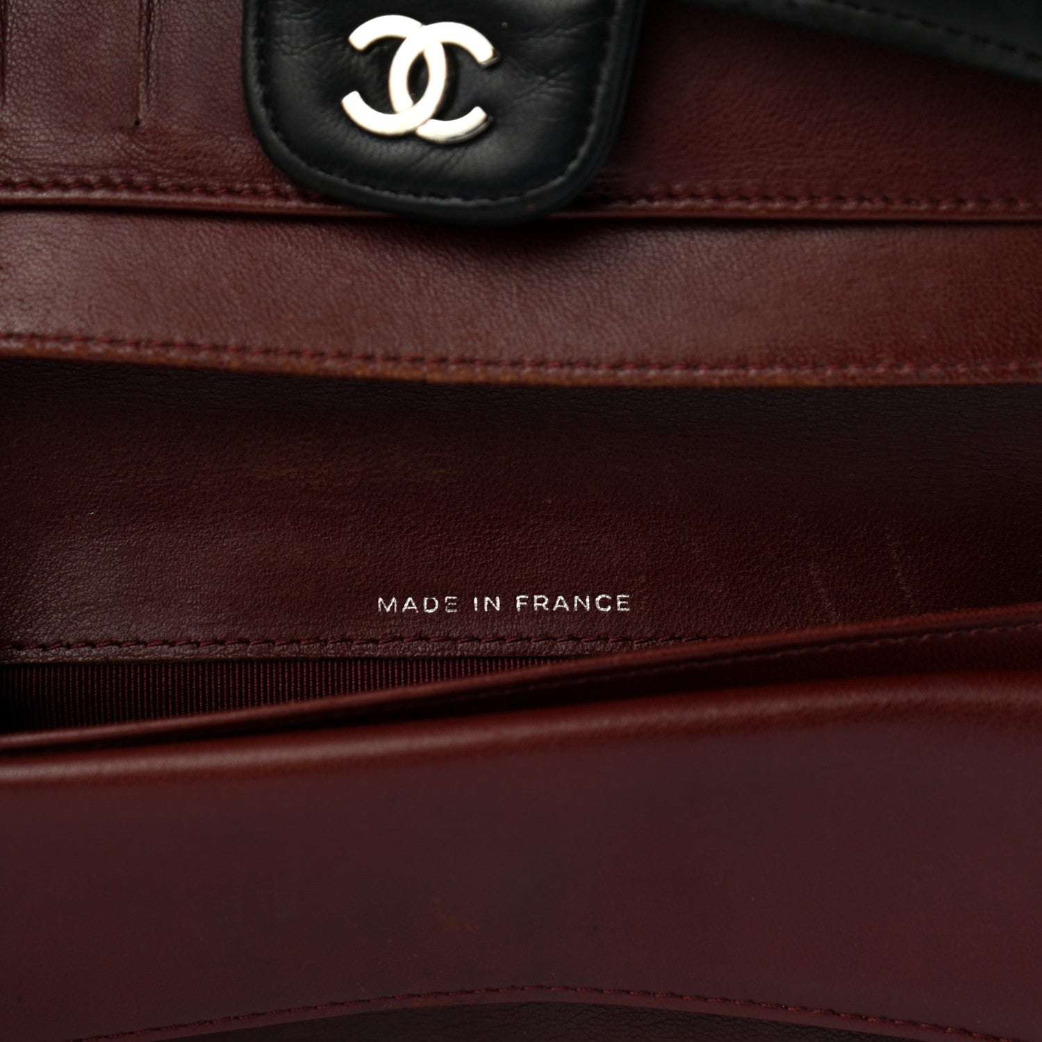 Chanel Lambskin Quilted Large Flap Wallet Black 12 of 14
