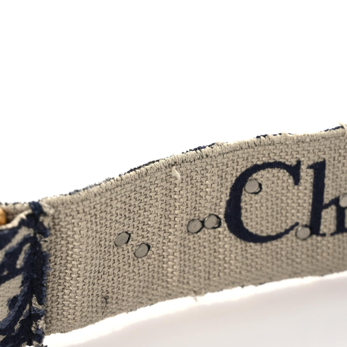 Oblique Studded Shoulder Strap Blue