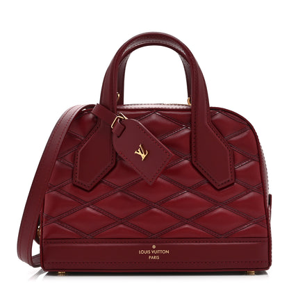 Louis Vuitton Lambskin Malletage Mini Dora Carmine 1 of 10