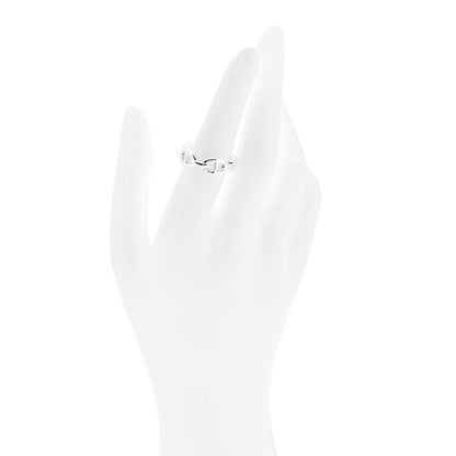Hermes Sterling Silver PM Chaine d'Ancre Enchainee Band Ring 55 7.25 2 of 6