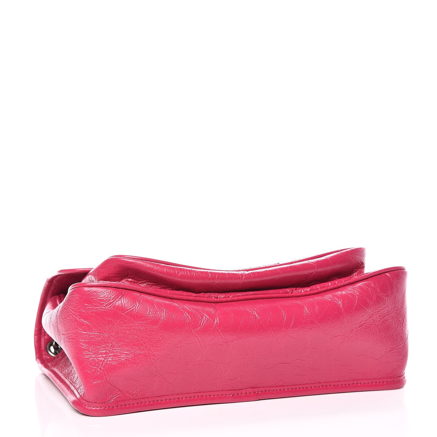 Crinkled Calfskin Matelasse Monogram Medium Niki Chain Satchel Freesia
