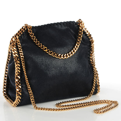Stella McCartney Shaggy Deer Mini Falabella Tote Navy 3 of 9