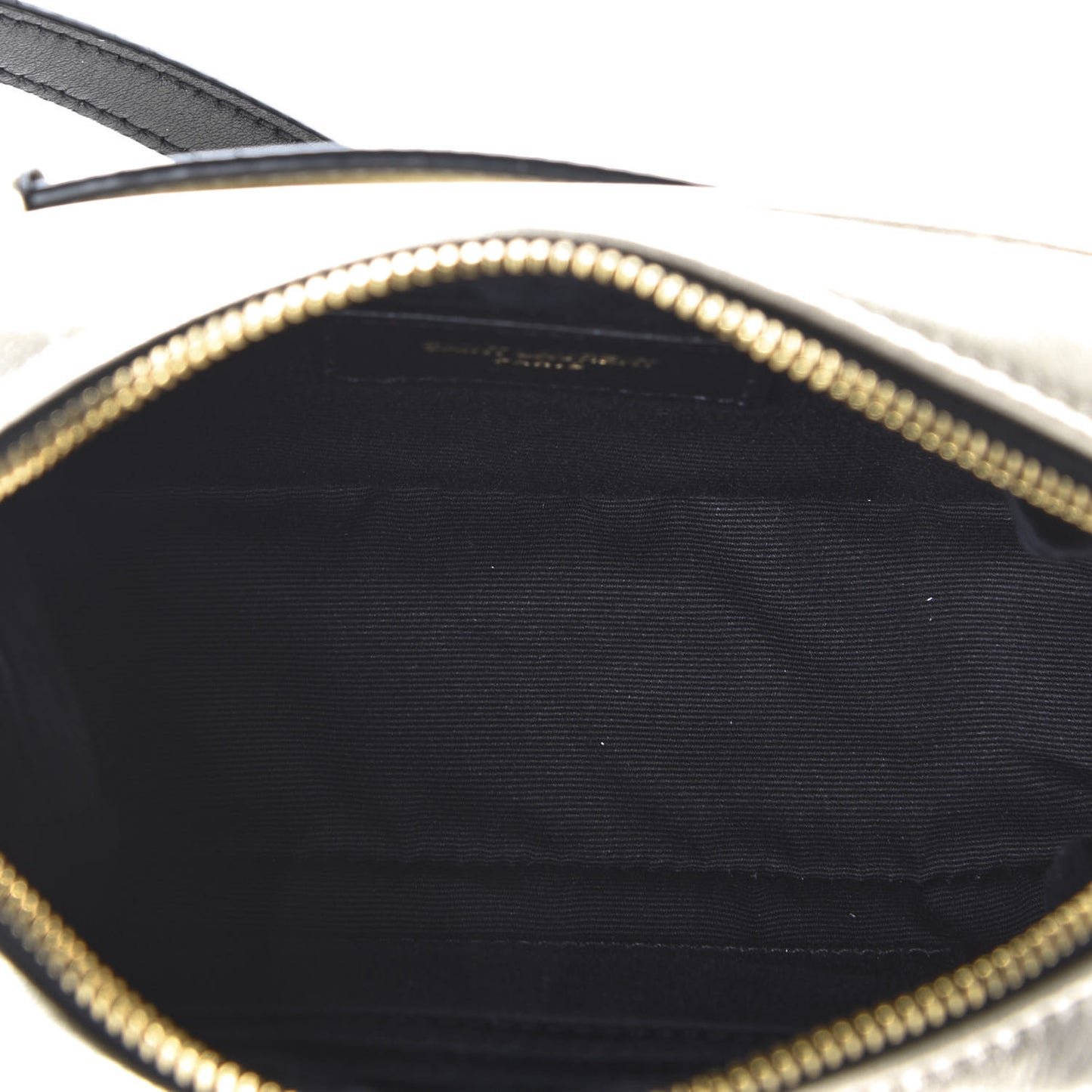 Metallic Calfskin Matelasse Monogram Lou Belt Bag Platino