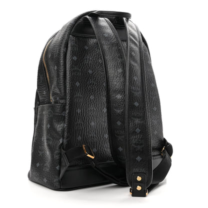 MCM Visetos Studded Medium Stark M Backpack Black 3 of 12