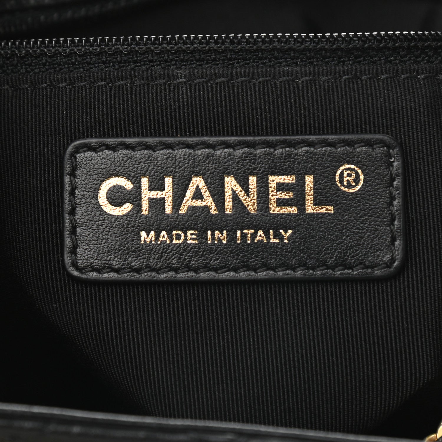 Chanel Calfskin Stitched Small Egyptian Amulet Drawstring Bag Black 5 of 9