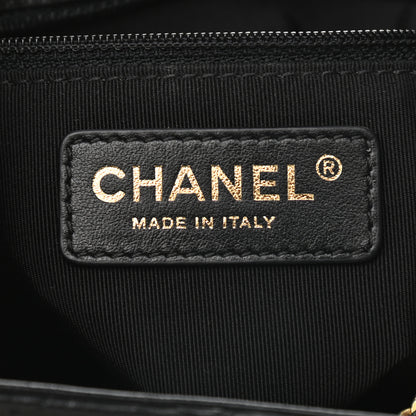 Chanel Calfskin Stitched Small Egyptian Amulet Drawstring Bag Black 5 of 9