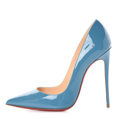 Christian Louboutin Patent So Kate 120 Pumps 37.5 Celeste 1 of 9