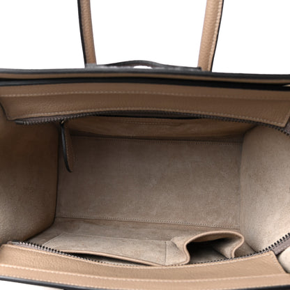 Celine Drummed Calfskin Micro Luggage Dune 5 of 5