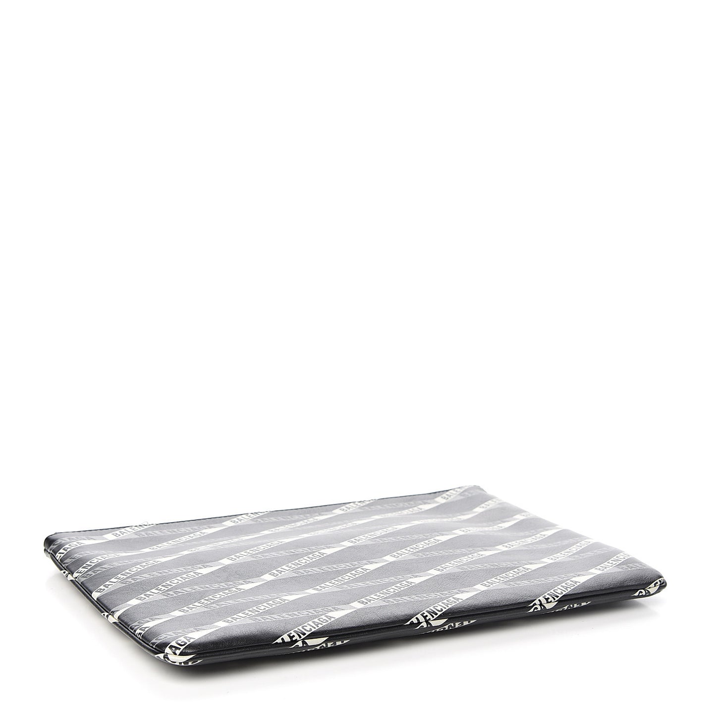 Calfskin Losange Monogram Ville Zip Pouch Black Grey