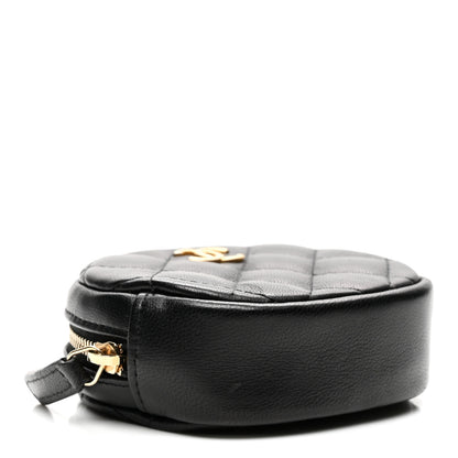 Chanel Lambskin Quilted Zip Around Classic Coin Purse Black 4 of 7