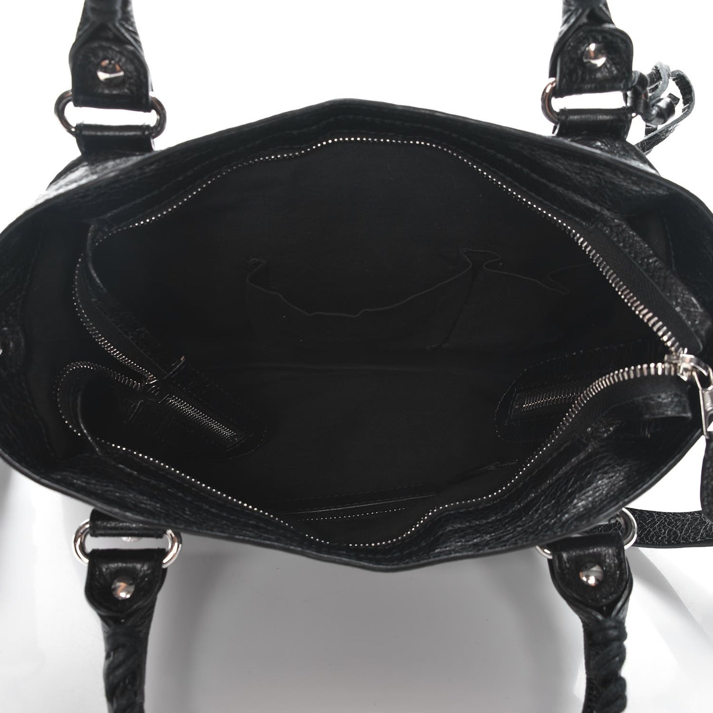Agneau Giant 12 Silver Hardware Town Black