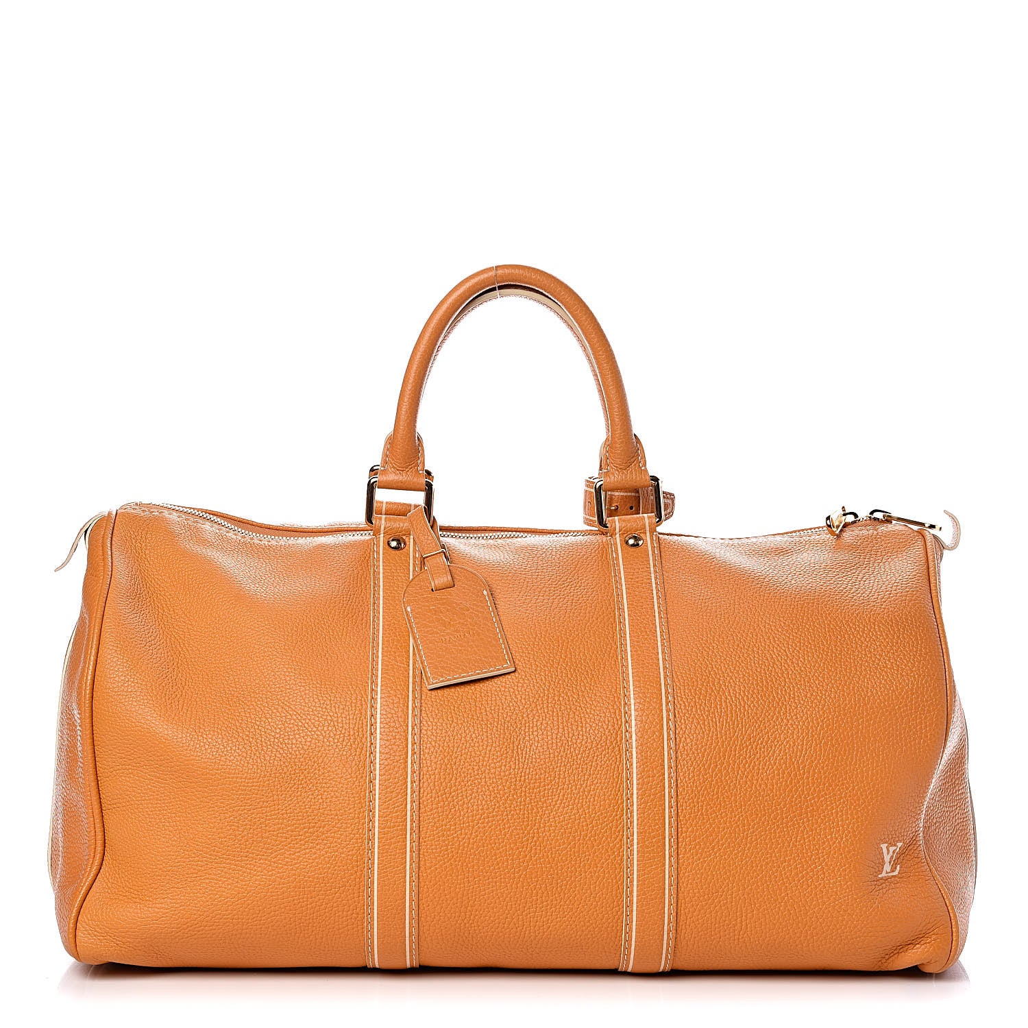 Louis Vuitton Tobago Calfskin Keepall 50 Yellow 1 of 11