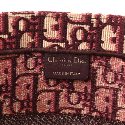 Christian Dior Oblique Medium Book Tote Burgundy Multicolor 6 of 8