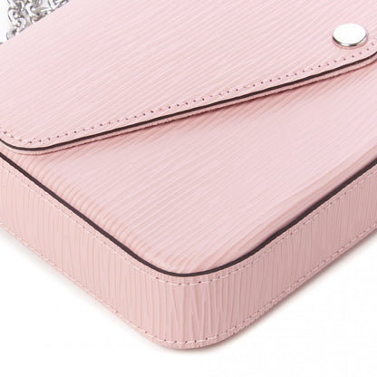 Louis Vuitton Epi Pochette Felicie Rose Ballerine 7 of 9