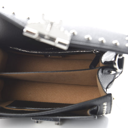 MCM Calfskin Studded Mini Patricia Crossbody Black 5 of 10