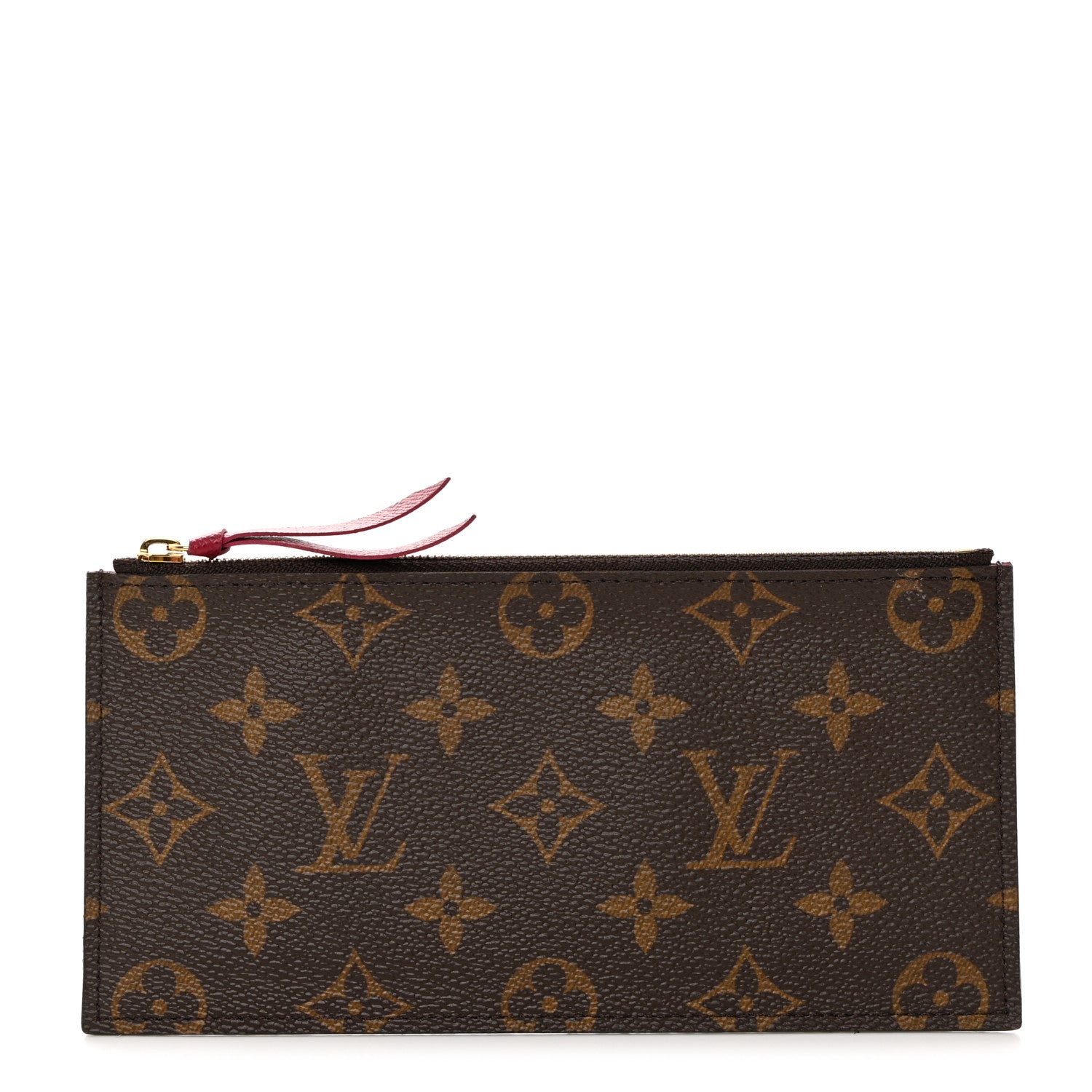 Louis Vuitton Monogram Felicie Chain Wallet Zippered Insert Fuchsia 1 of 6