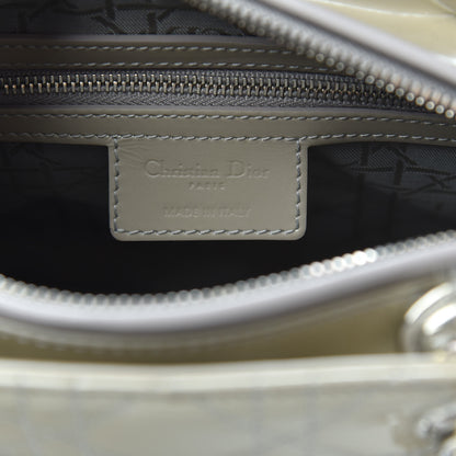 Christian Dior Patent Cannage Medium Lady Dior Grey 6 of 11