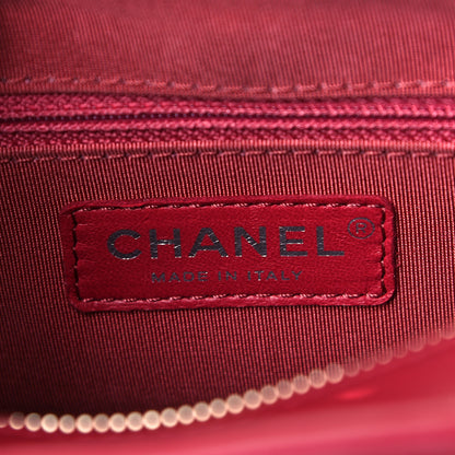 Chanel Aged Calfskin Chevron Quilted Small Gabrielle Hobo Dark Red Orange 4 of 6