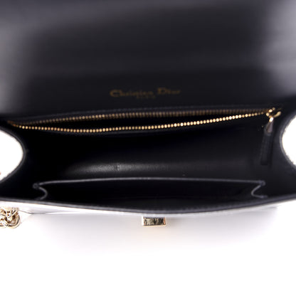 Christian Dior Metallic Patent Micro-Cannage Small Diorama Flap Bag Silver 4 of 8