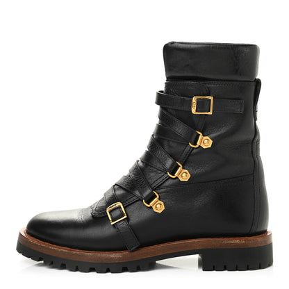 Christian Dior Shiny Calfskin Wildior Low Boot 36.5 Black 1 of 13