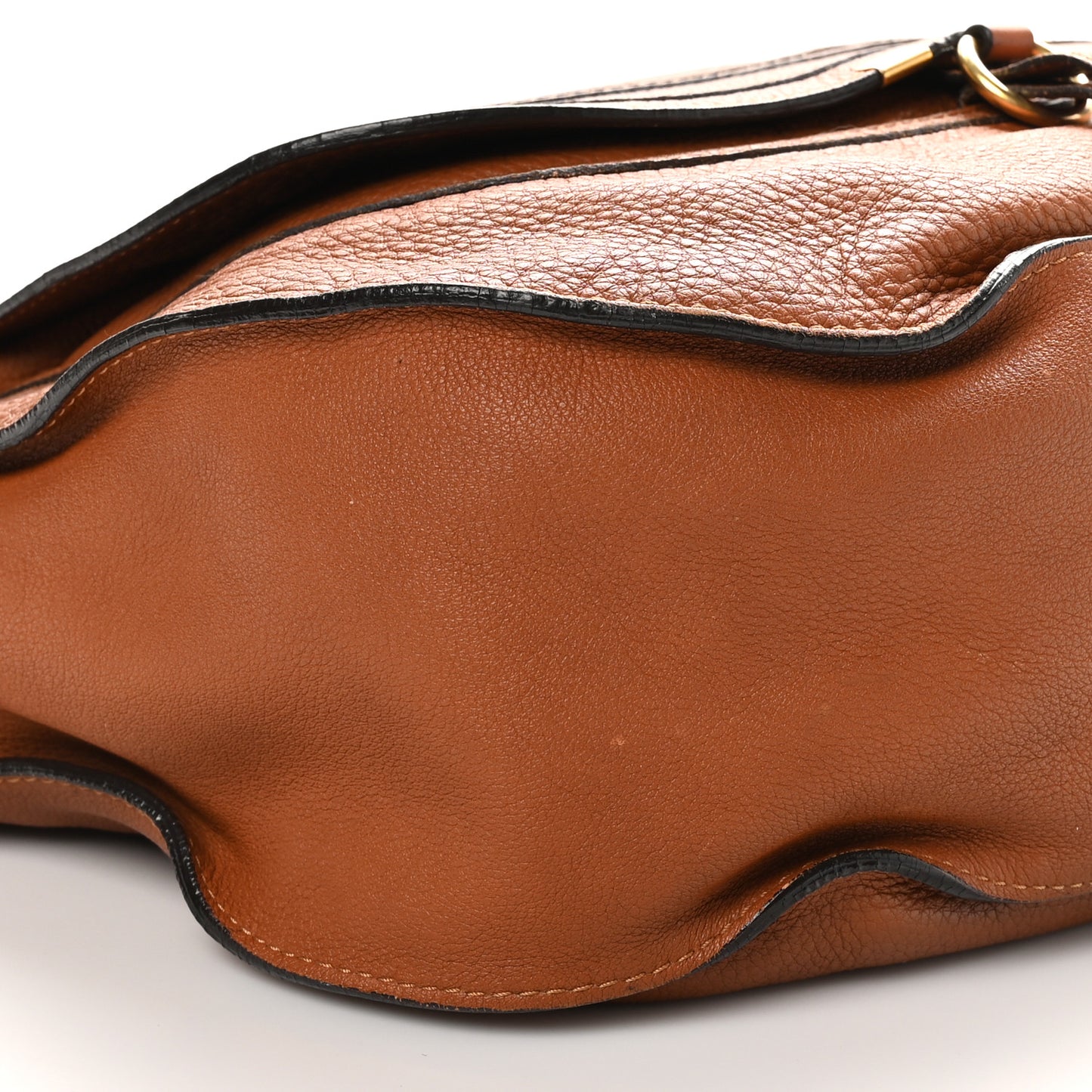 Calfskin Large Marcie Satchel Tan