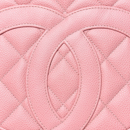Chanel Caviar Quilted Medallion Tote Light Pink 12 of 14