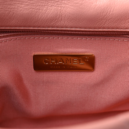 Chanel Goatskin Quilted Medium Chanel 19 Flap Light Pink 6 of 9