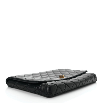 Chanel Aged Calfskin Quilted Reissue 2.55 Clutch Black 5 of 8