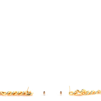 Chanel CC Drop Chain Drop Earrings Gold 3 of 4