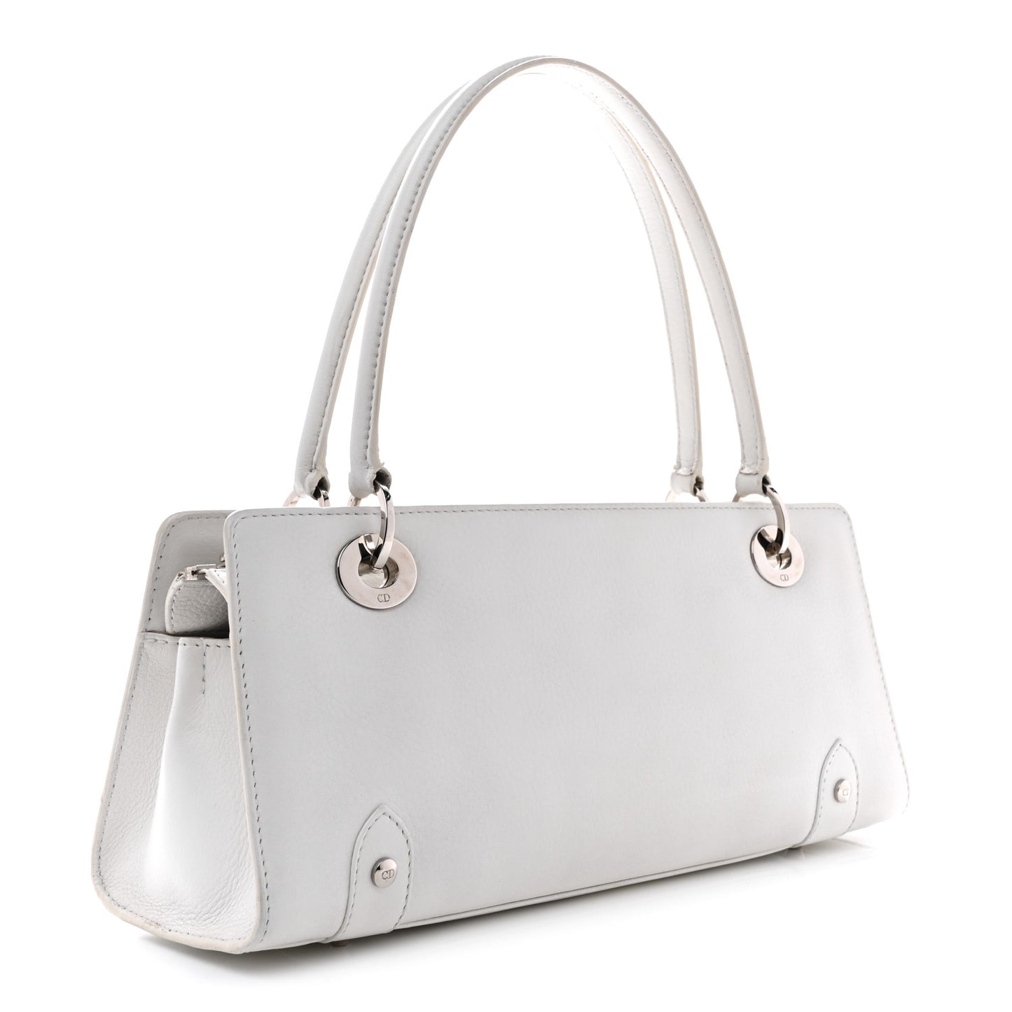 Calfskin Soft Lady Dior East West White