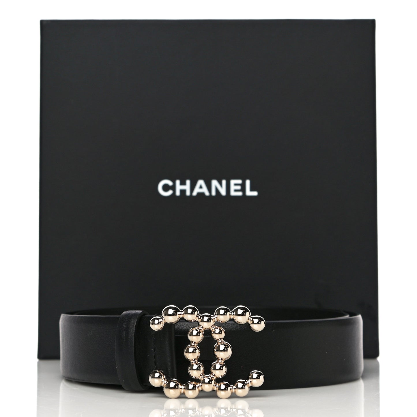 Calfskin CC Belt 85 34 Black