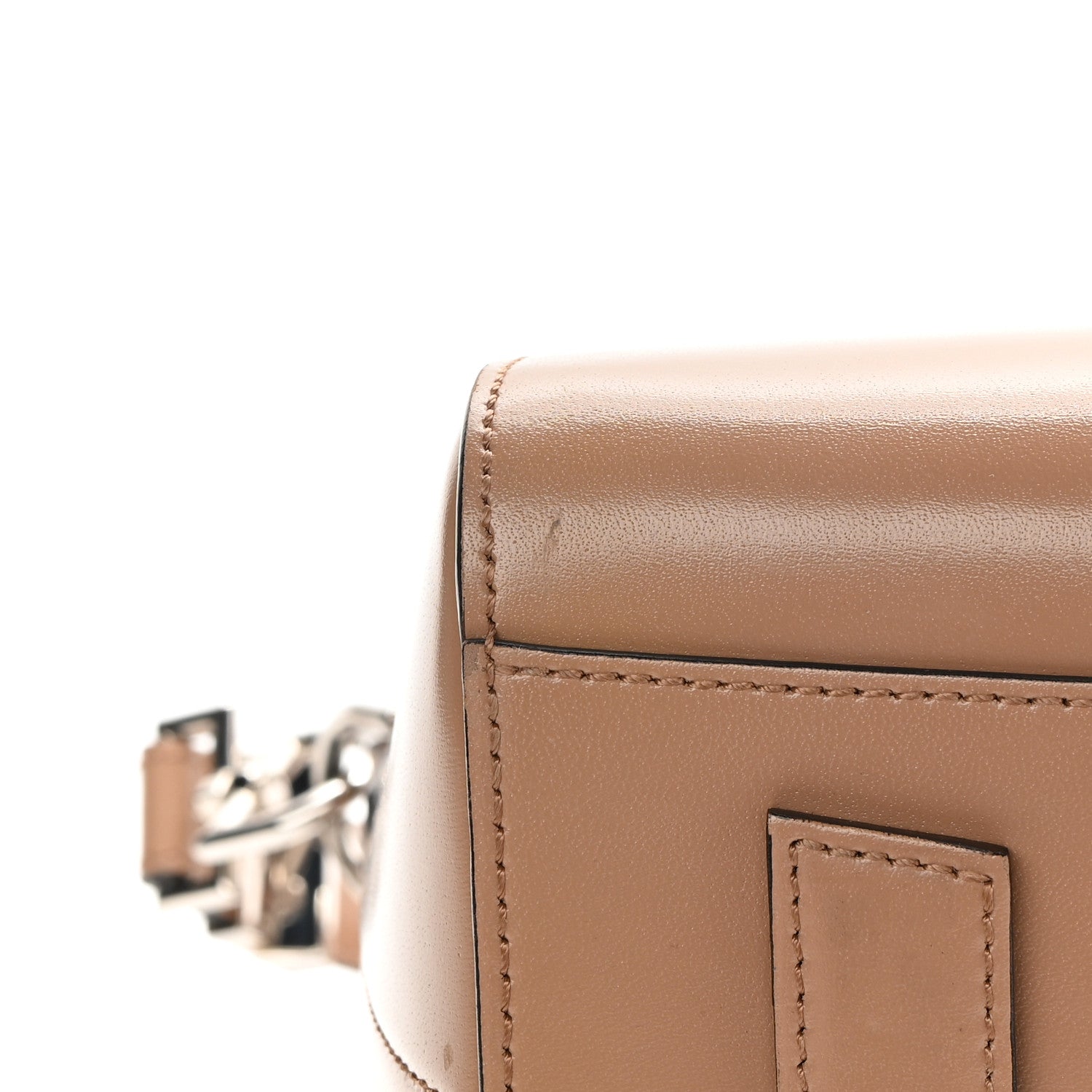 Givenchy Shiny Lord Calfskin Small Antigona Dark Beige 11 of 13