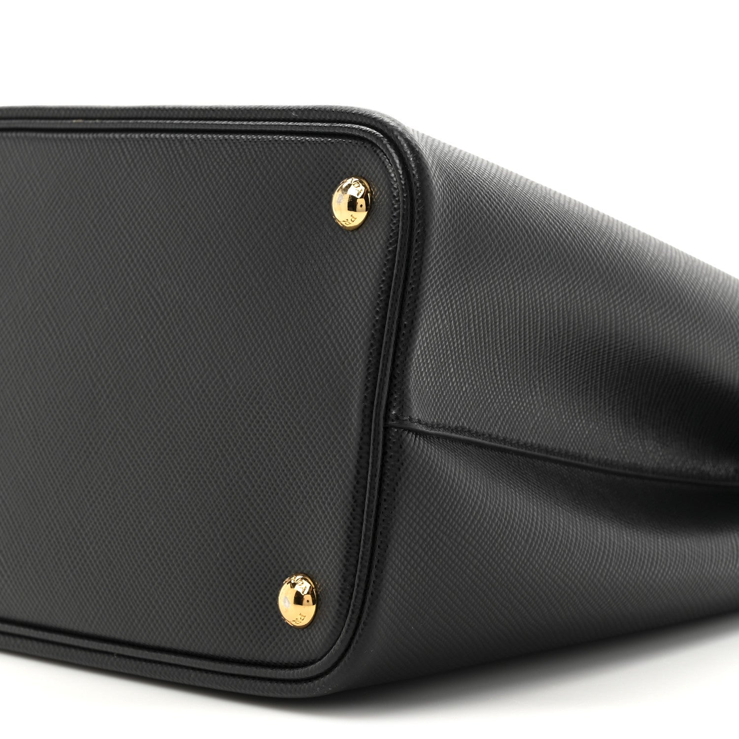 Prada Saffiano Cuir Medium Double Bag Black Fuoco 8 of 13