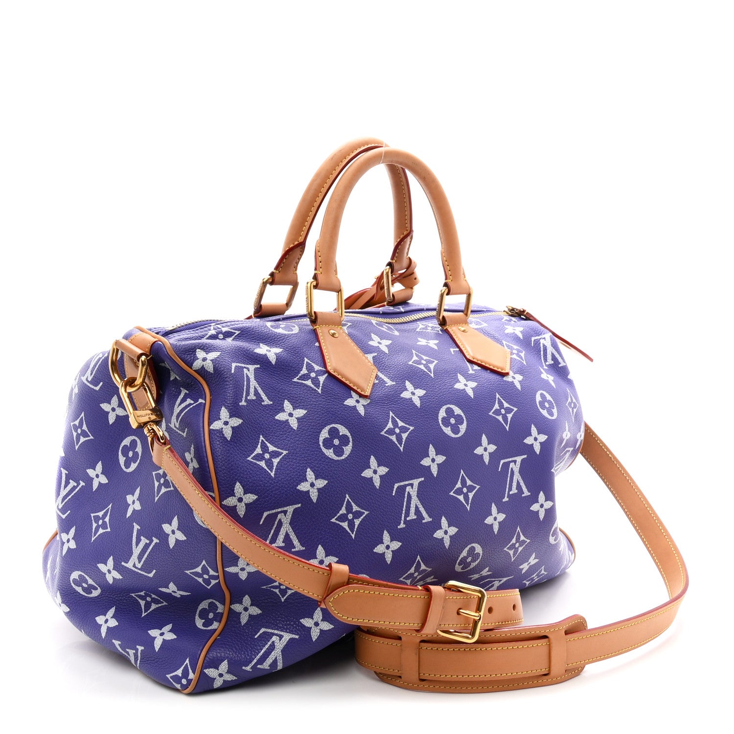 Louis Vuitton Calfskin Monogram Speedy P9 Bandouliere 40 Amethyst 4 of 12