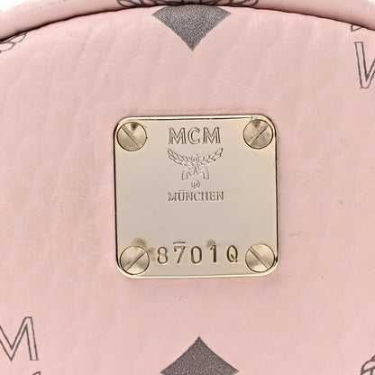 MCM Visetos Outline Stud Mini Stark Backpack Soft Pink 8 of 10