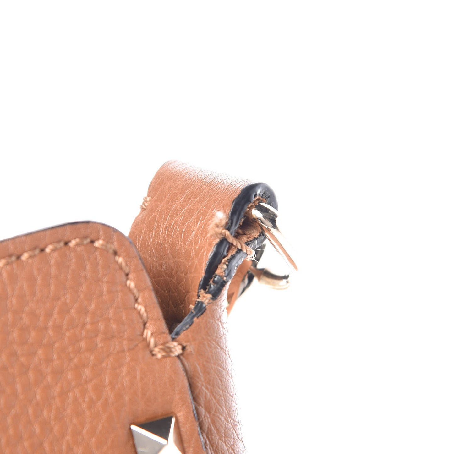 Pebbled Calfskin Small Rockstud Flip-Lock Messenger Bag Light Cuir
