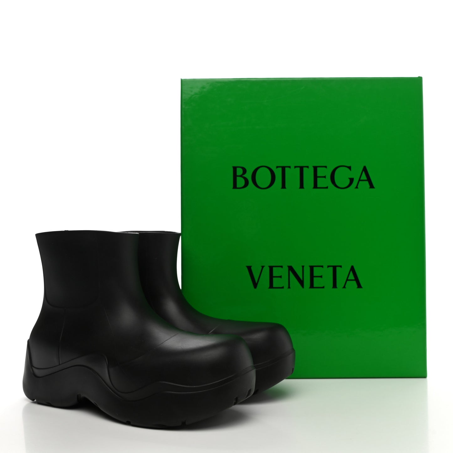 Rubber Puddle Ankle Boots 38 Black