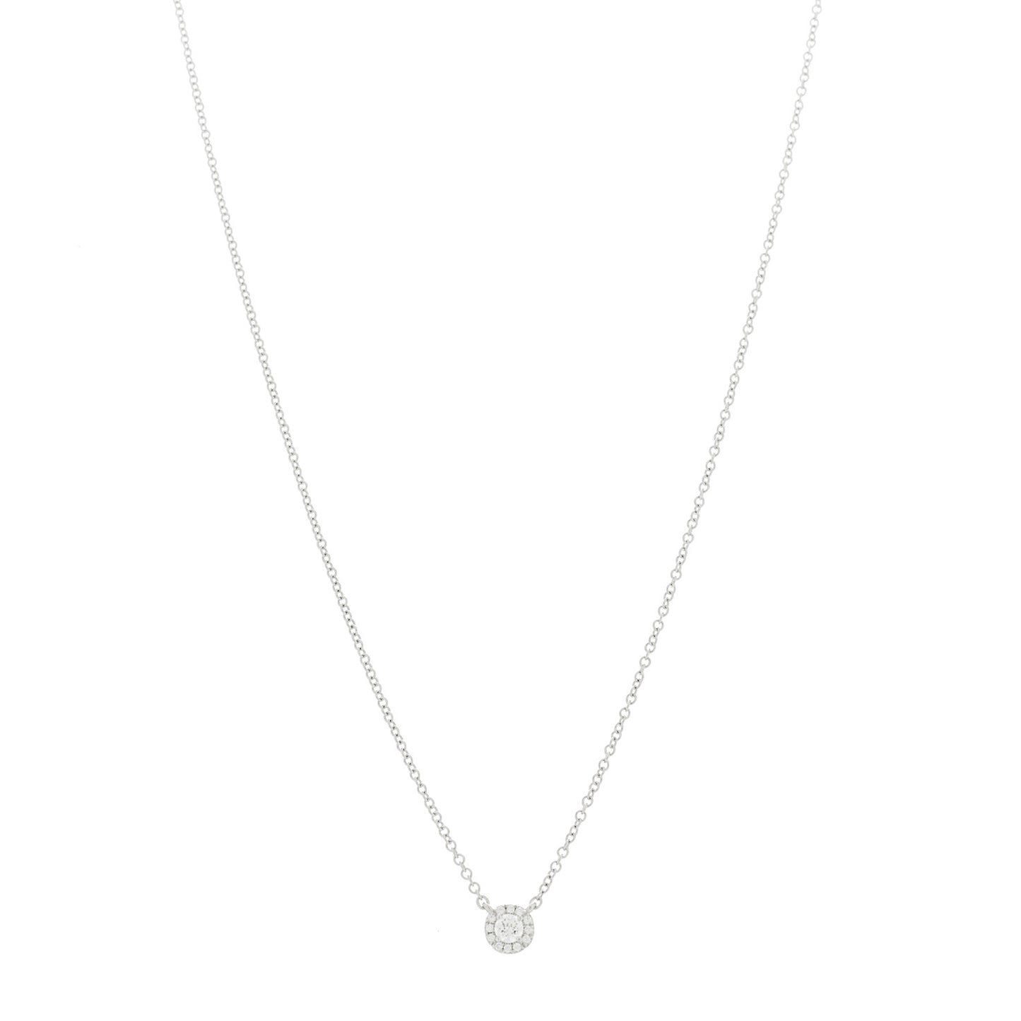 Platinum Diamond .16ctw Soleste Pendant Necklace