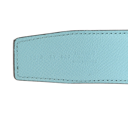 Hermes Epsom 38mm H Belt 110 Bleu Atoll Bleu Indigo 4 of 8