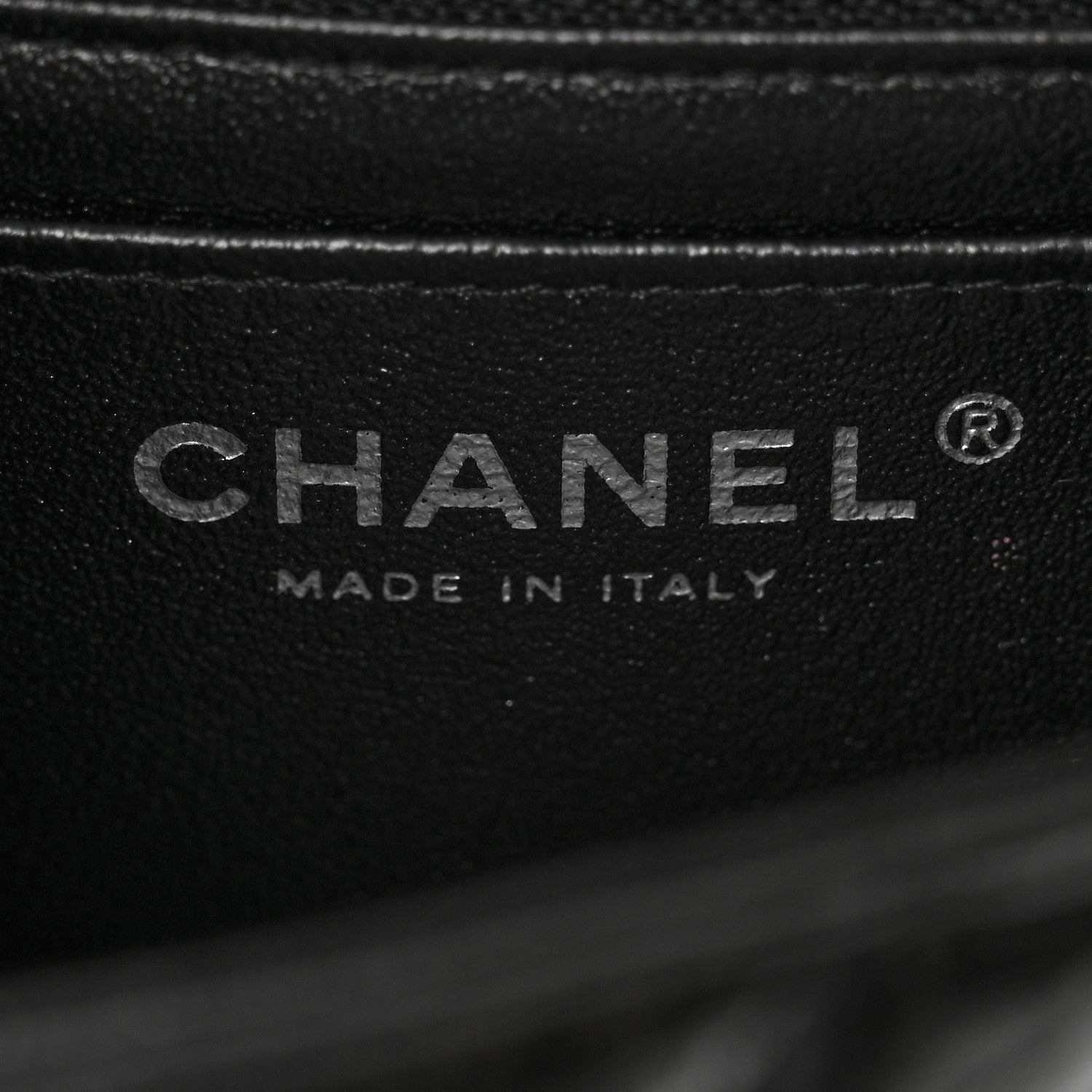 Chanel Metallic Crumpled Calfskin Chevron Quilted Mini Square Flap Black 6 of 11