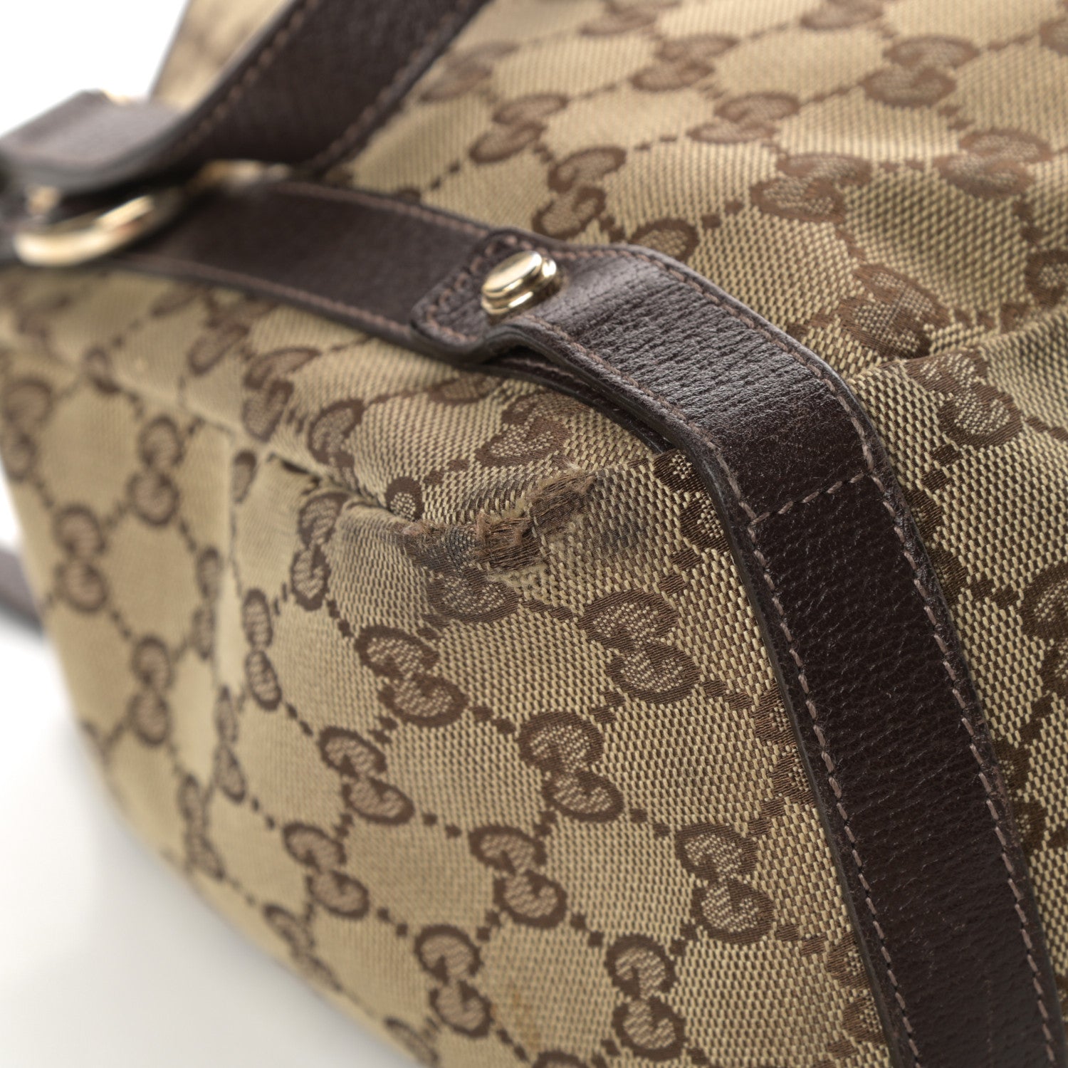 Gucci Monogram Medium Abbey Shoulder Bag Dark Brown 11 of 15
