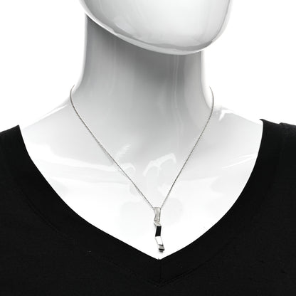 Tiffany Sterling Silver Frank Gehry Orchid Drop Pendant Necklace 2 of 4