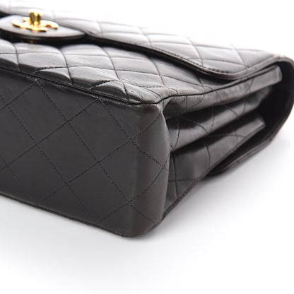 Chanel Lambskin Quilted Jumbo Double Sided Flap Black 10 of 10
