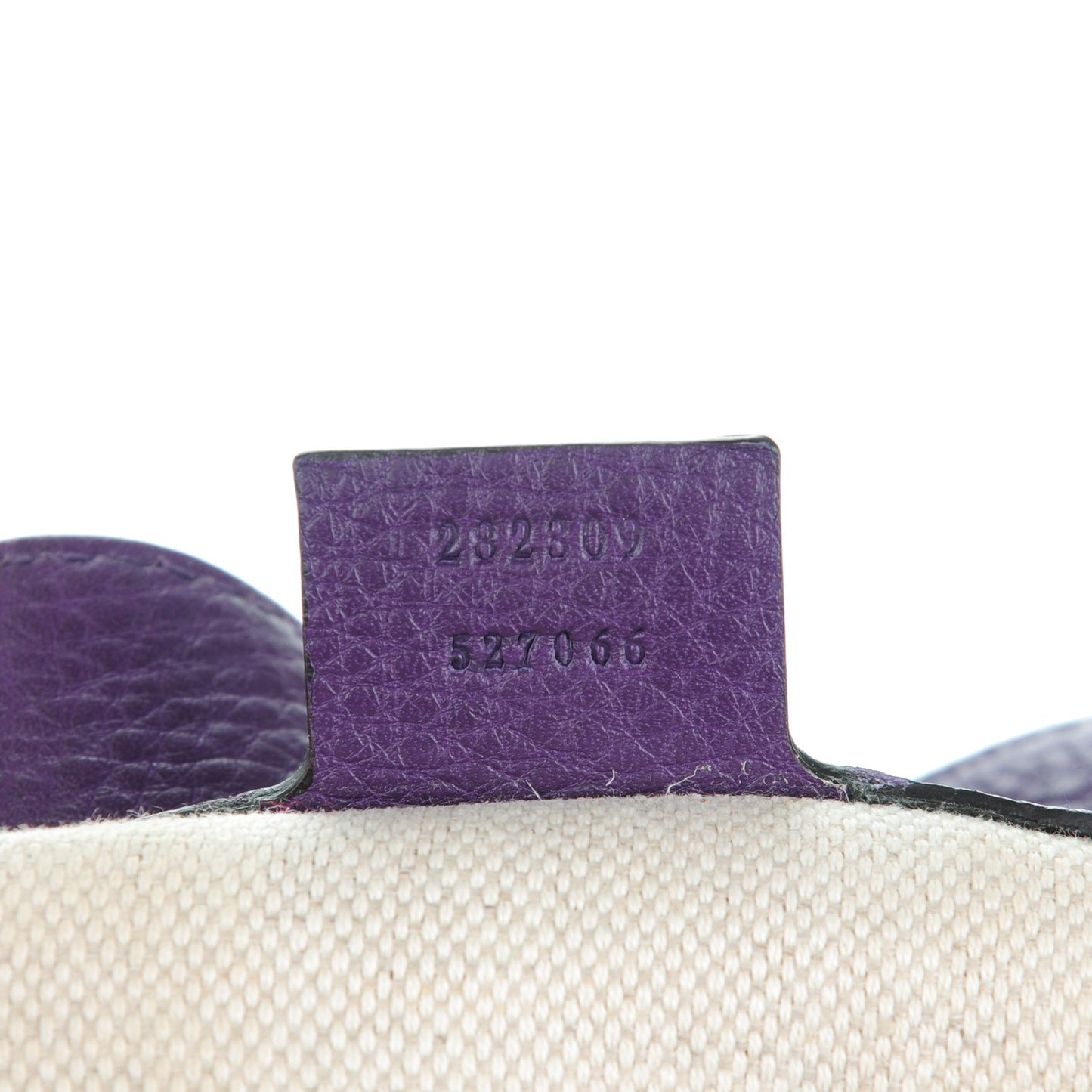 Pebbled Calfskin Medium Soho Shoulder Bag Shine Purple