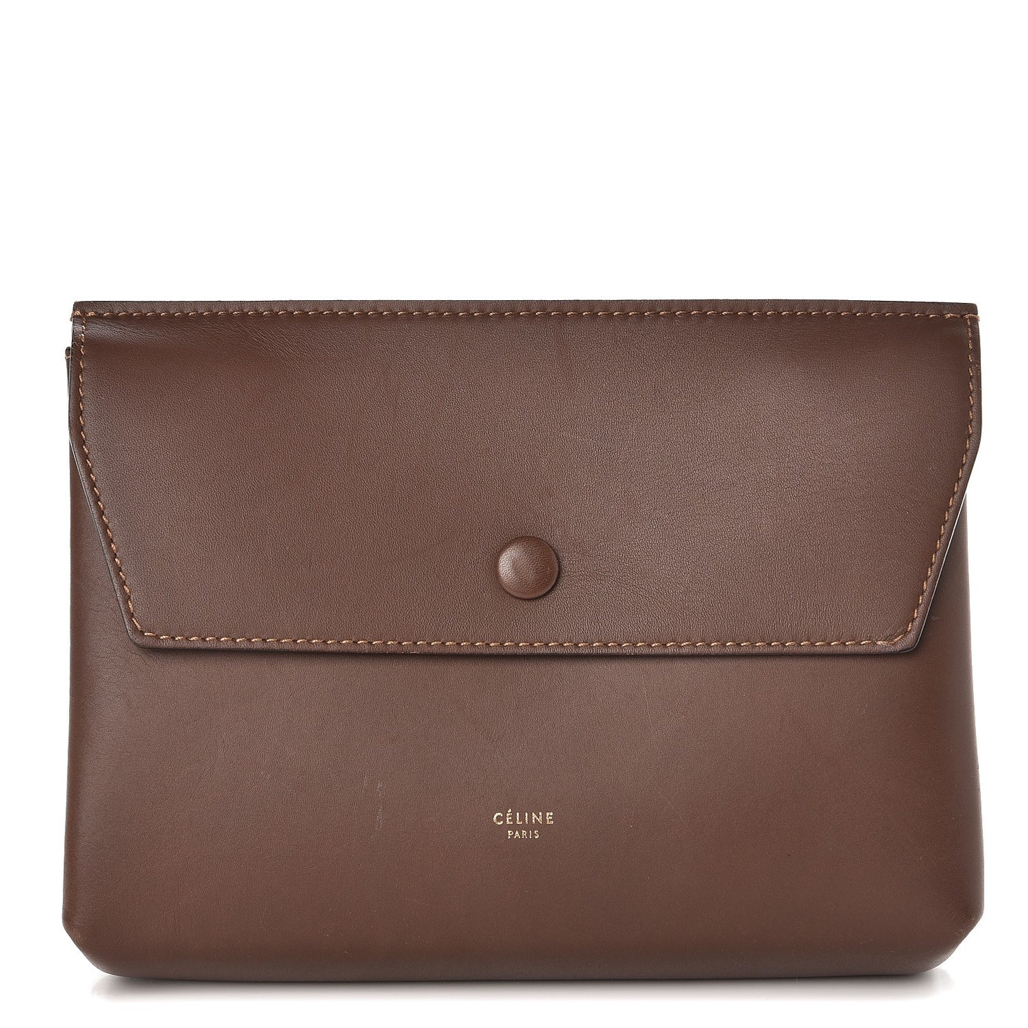 Natural Calfskin Companion Pouch Acajou